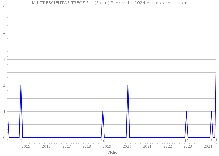 MIL TRESCIENTOS TRECE S.L. (Spain) Page visits 2024 