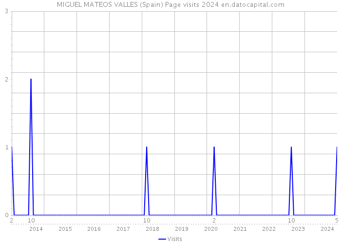 MIGUEL MATEOS VALLES (Spain) Page visits 2024 