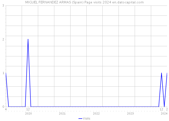 MIGUEL FERNANDEZ ARMAS (Spain) Page visits 2024 