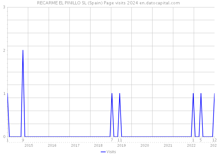 RECARME EL PINILLO SL (Spain) Page visits 2024 