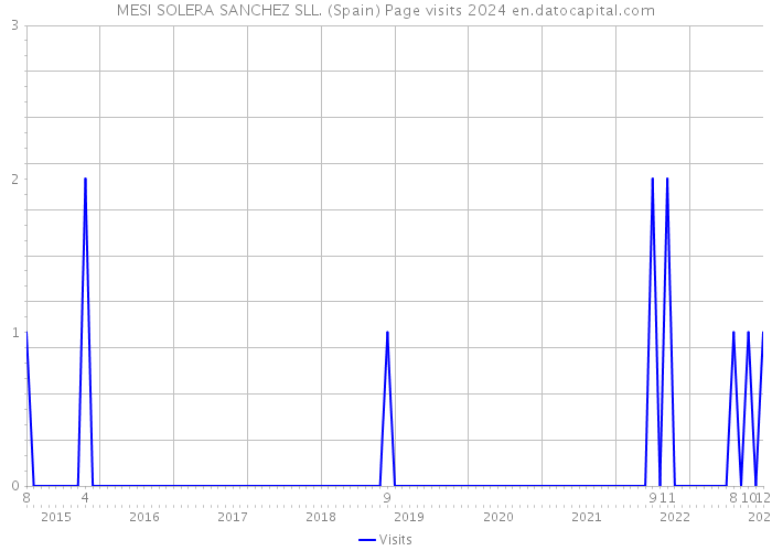 MESI SOLERA SANCHEZ SLL. (Spain) Page visits 2024 