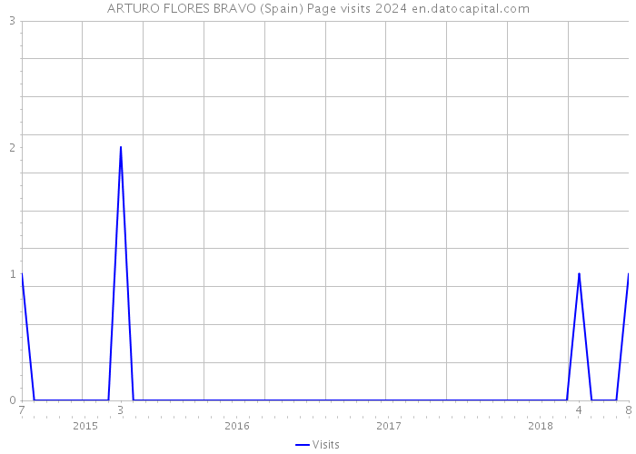 ARTURO FLORES BRAVO (Spain) Page visits 2024 