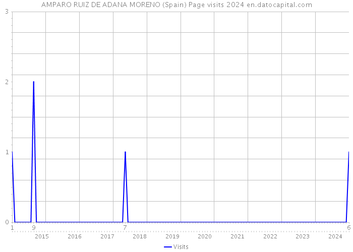 AMPARO RUIZ DE ADANA MORENO (Spain) Page visits 2024 