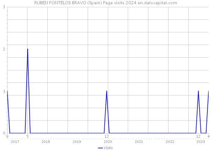 RUBEN FONTELOS BRAVO (Spain) Page visits 2024 