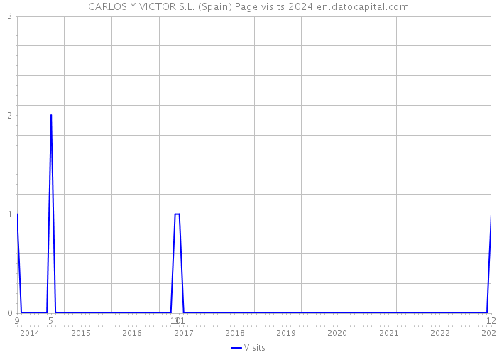 CARLOS Y VICTOR S.L. (Spain) Page visits 2024 