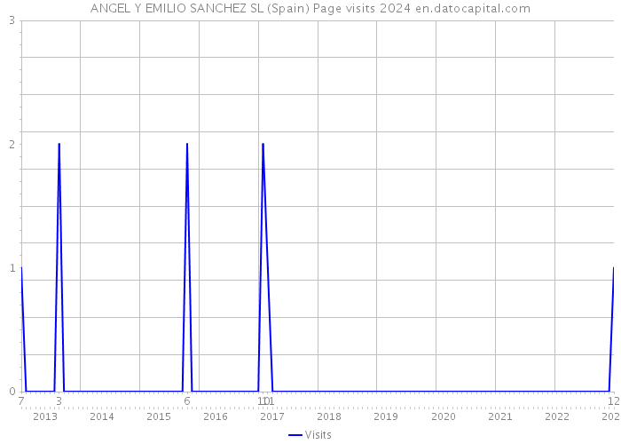 ANGEL Y EMILIO SANCHEZ SL (Spain) Page visits 2024 