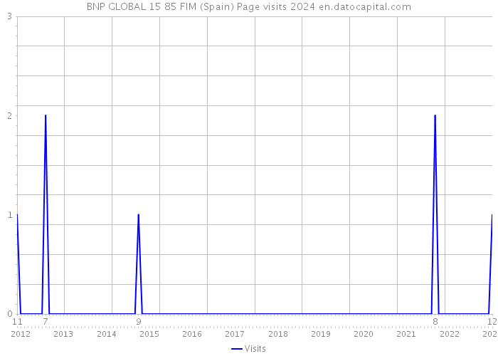 BNP GLOBAL 15 85 FIM (Spain) Page visits 2024 