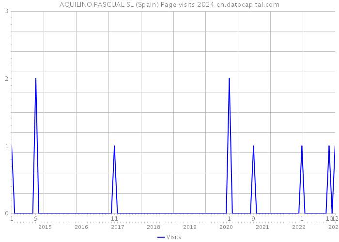 AQUILINO PASCUAL SL (Spain) Page visits 2024 