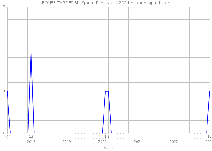 BONES TARDES SL (Spain) Page visits 2024 