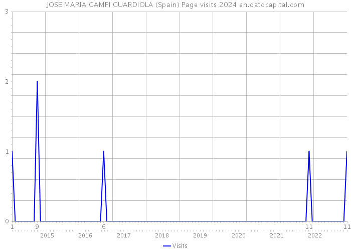 JOSE MARIA CAMPI GUARDIOLA (Spain) Page visits 2024 