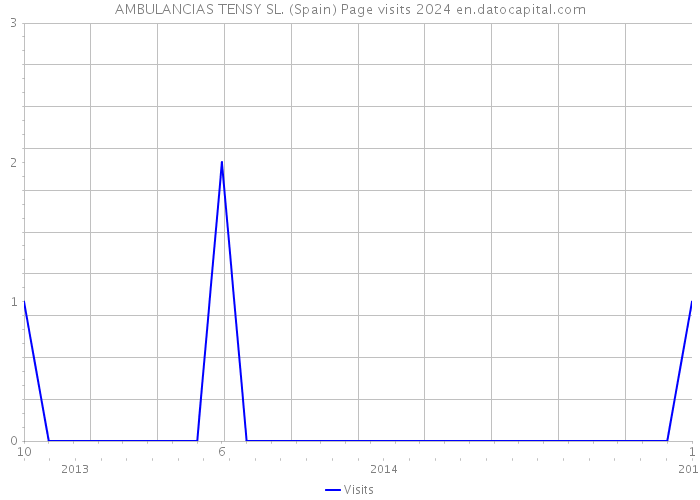 AMBULANCIAS TENSY SL. (Spain) Page visits 2024 