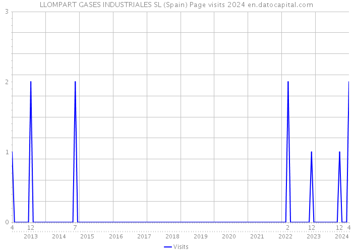 LLOMPART GASES INDUSTRIALES SL (Spain) Page visits 2024 