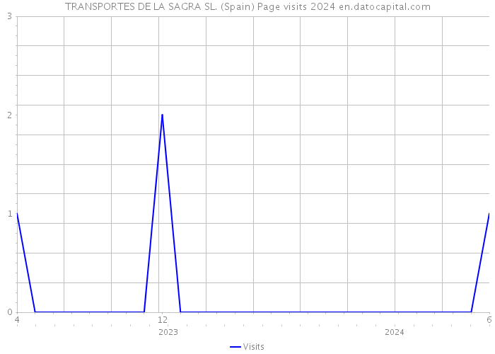 TRANSPORTES DE LA SAGRA SL. (Spain) Page visits 2024 
