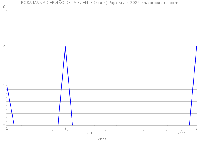 ROSA MARIA CERVIÑO DE LA FUENTE (Spain) Page visits 2024 