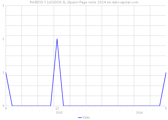 RASEOS Y LUCIDOS SL (Spain) Page visits 2024 