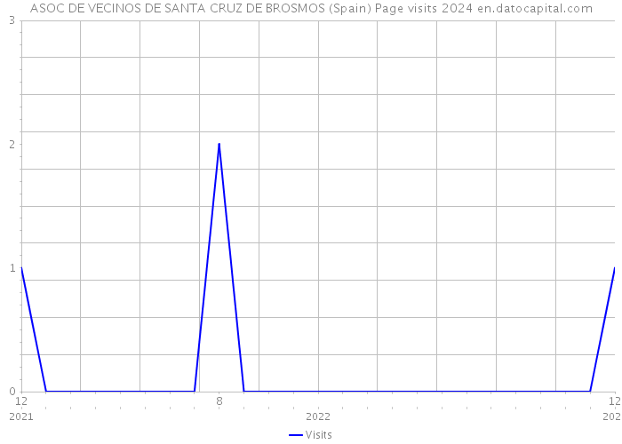 ASOC DE VECINOS DE SANTA CRUZ DE BROSMOS (Spain) Page visits 2024 