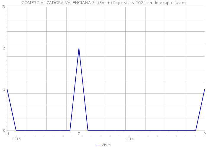 COMERCIALIZADORA VALENCIANA SL (Spain) Page visits 2024 