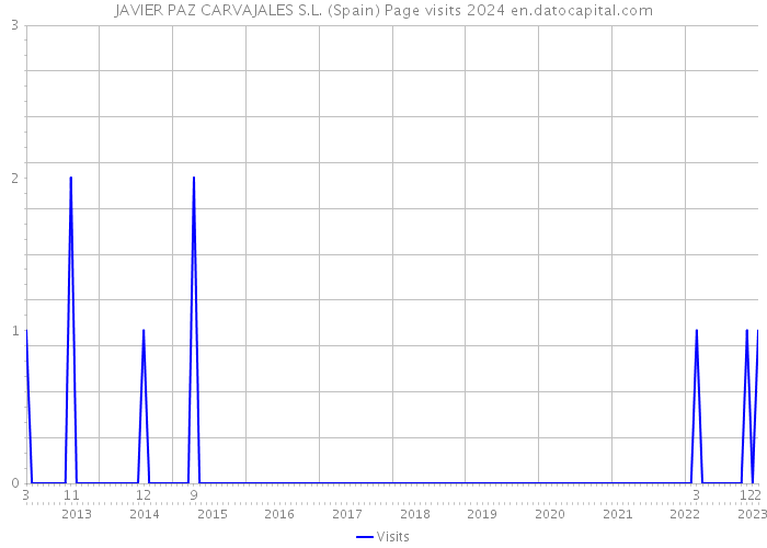 JAVIER PAZ CARVAJALES S.L. (Spain) Page visits 2024 
