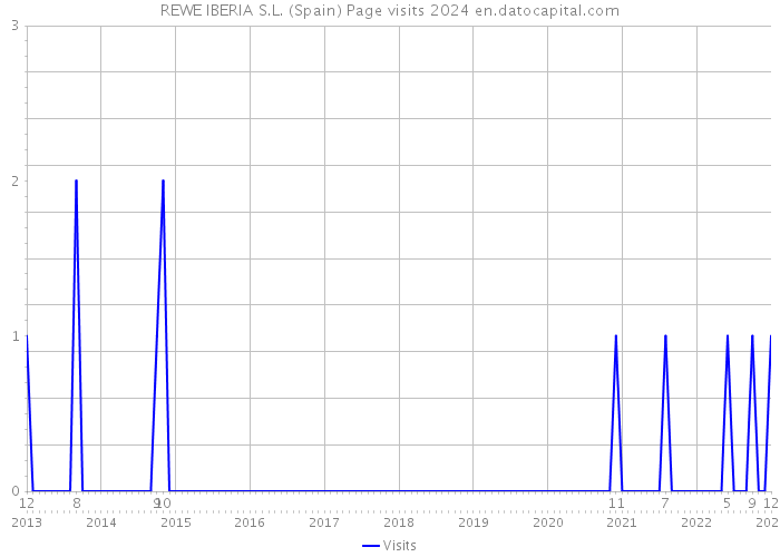 REWE IBERIA S.L. (Spain) Page visits 2024 