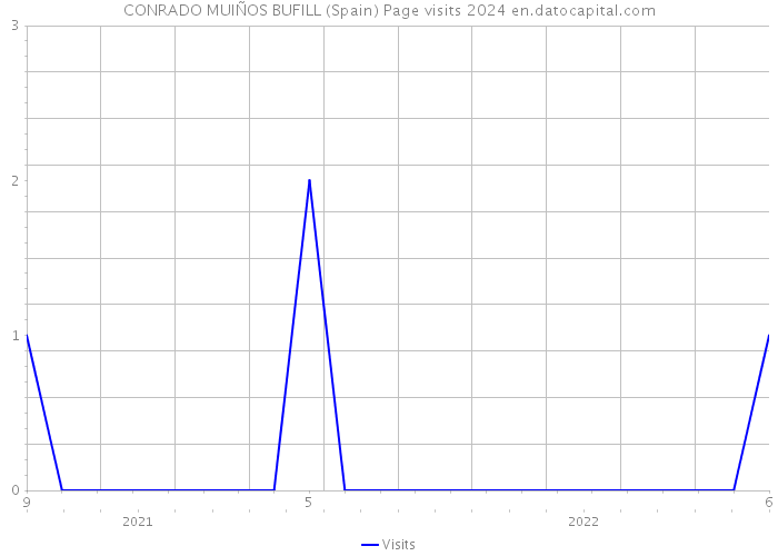 CONRADO MUIÑOS BUFILL (Spain) Page visits 2024 