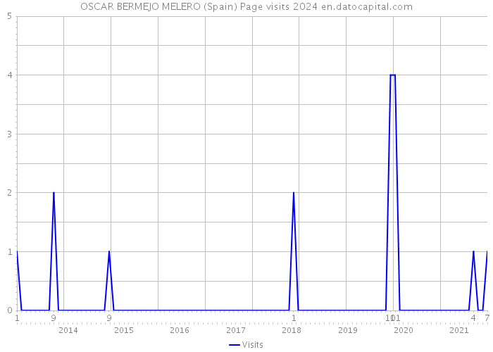 OSCAR BERMEJO MELERO (Spain) Page visits 2024 