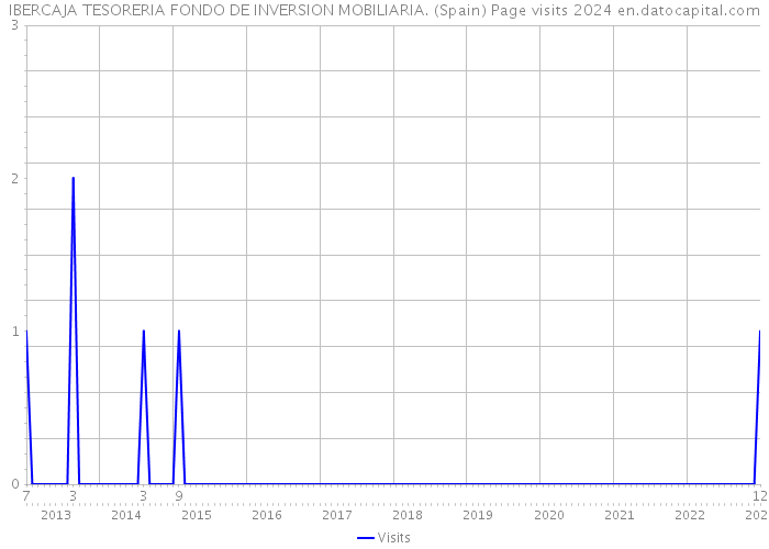 IBERCAJA TESORERIA FONDO DE INVERSION MOBILIARIA. (Spain) Page visits 2024 