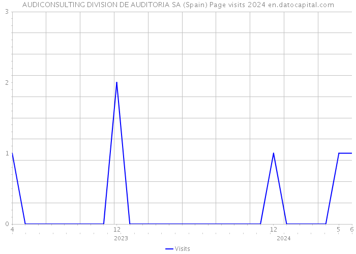 AUDICONSULTING DIVISION DE AUDITORIA SA (Spain) Page visits 2024 