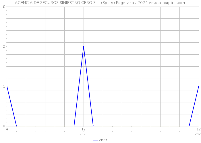 AGENCIA DE SEGUROS SINIESTRO CERO S.L. (Spain) Page visits 2024 