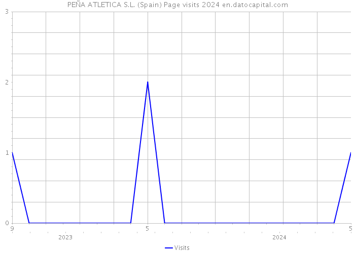 PEÑA ATLETICA S.L. (Spain) Page visits 2024 