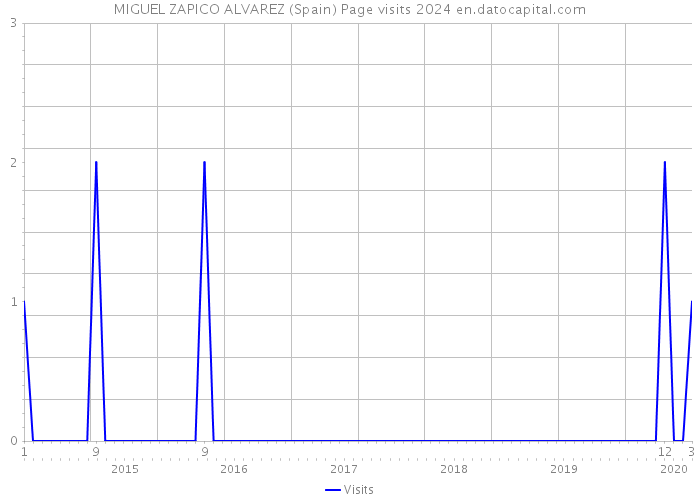 MIGUEL ZAPICO ALVAREZ (Spain) Page visits 2024 