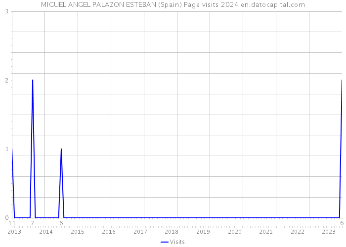 MIGUEL ANGEL PALAZON ESTEBAN (Spain) Page visits 2024 
