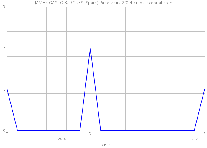 JAVIER GASTO BURGUES (Spain) Page visits 2024 