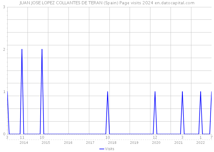 JUAN JOSE LOPEZ COLLANTES DE TERAN (Spain) Page visits 2024 