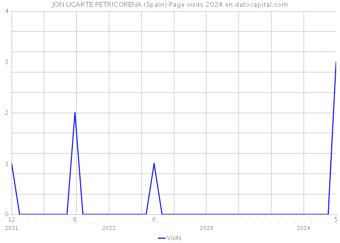 JON UGARTE PETRICORENA (Spain) Page visits 2024 