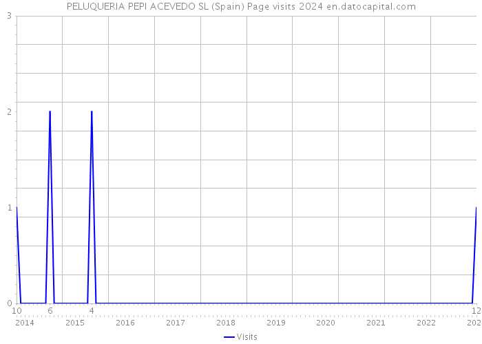 PELUQUERIA PEPI ACEVEDO SL (Spain) Page visits 2024 