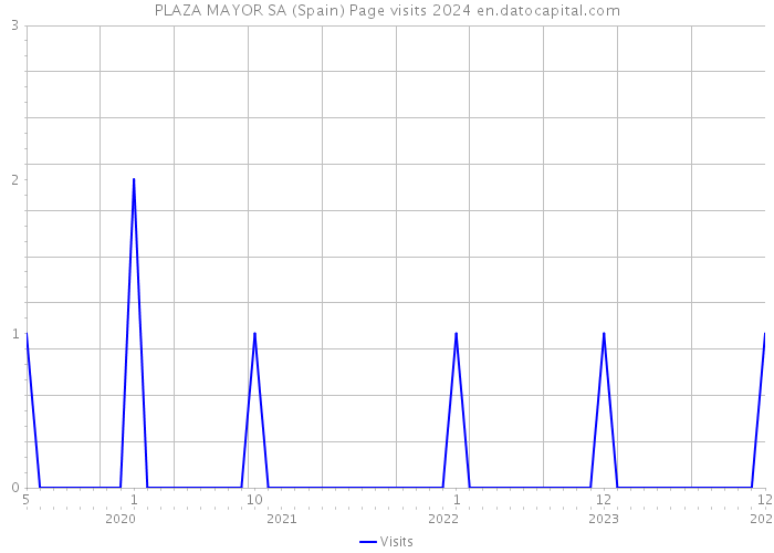 PLAZA MAYOR SA (Spain) Page visits 2024 