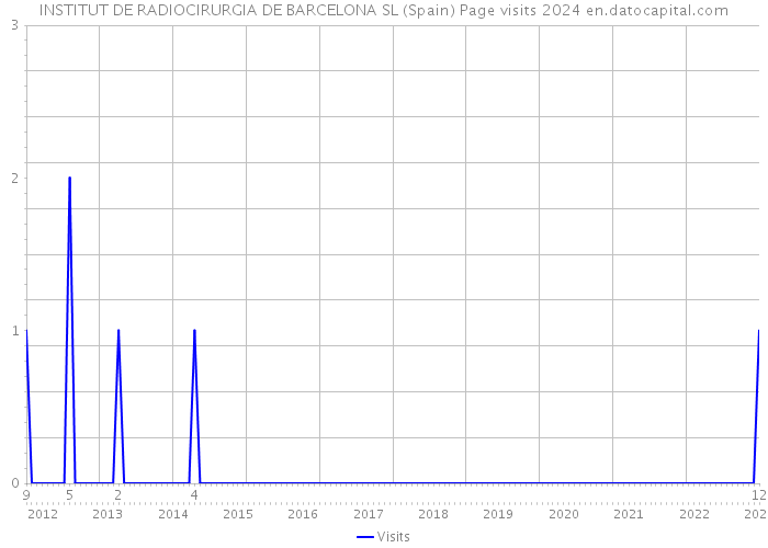 INSTITUT DE RADIOCIRURGIA DE BARCELONA SL (Spain) Page visits 2024 