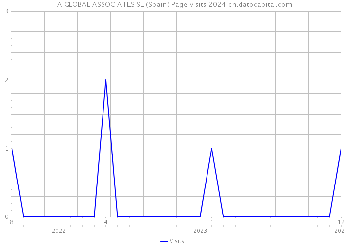 TA GLOBAL ASSOCIATES SL (Spain) Page visits 2024 