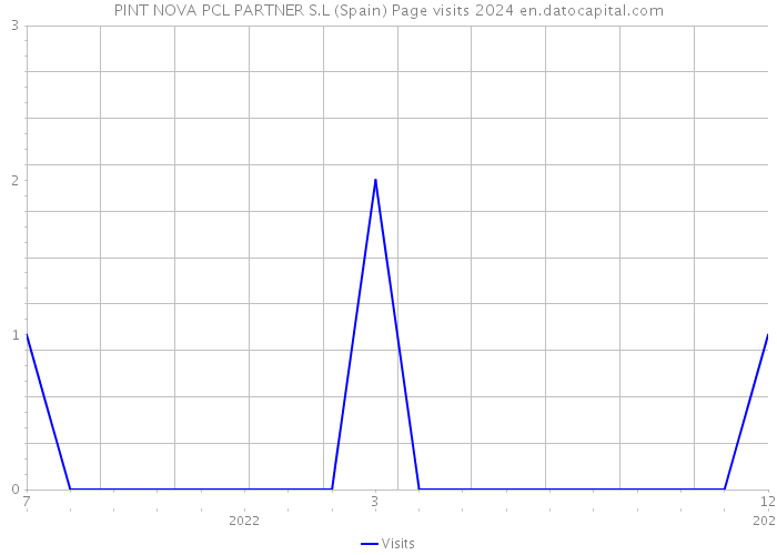 PINT NOVA PCL PARTNER S.L (Spain) Page visits 2024 
