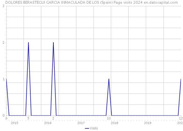 DOLORES BERASTEGUI GARCIA INMACULADA DE LOS (Spain) Page visits 2024 