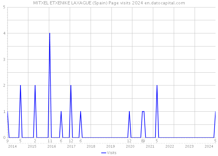 MITXEL ETXENIKE LAXAGUE (Spain) Page visits 2024 