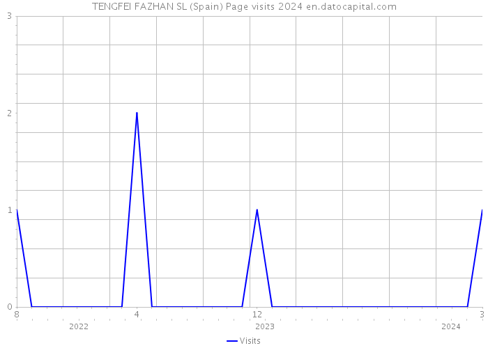 TENGFEI FAZHAN SL (Spain) Page visits 2024 