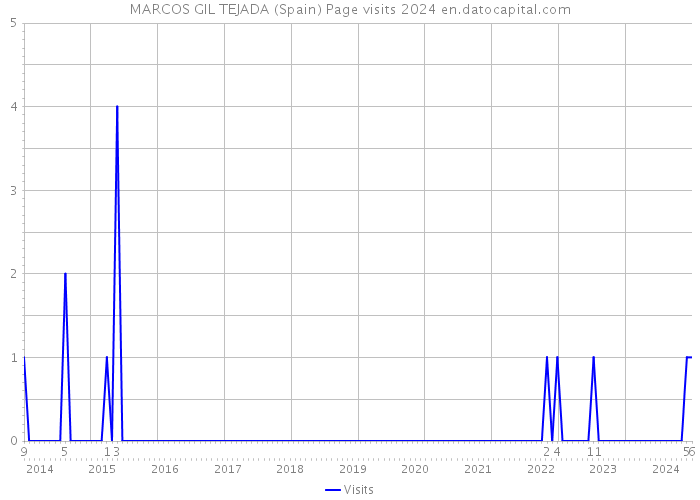 MARCOS GIL TEJADA (Spain) Page visits 2024 