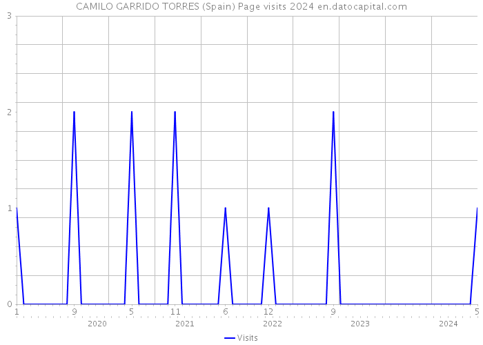 CAMILO GARRIDO TORRES (Spain) Page visits 2024 