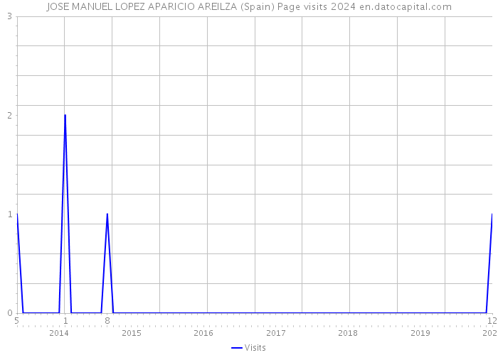 JOSE MANUEL LOPEZ APARICIO AREILZA (Spain) Page visits 2024 