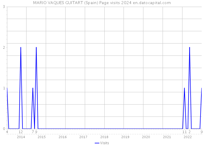 MARIO VAQUES GUITART (Spain) Page visits 2024 