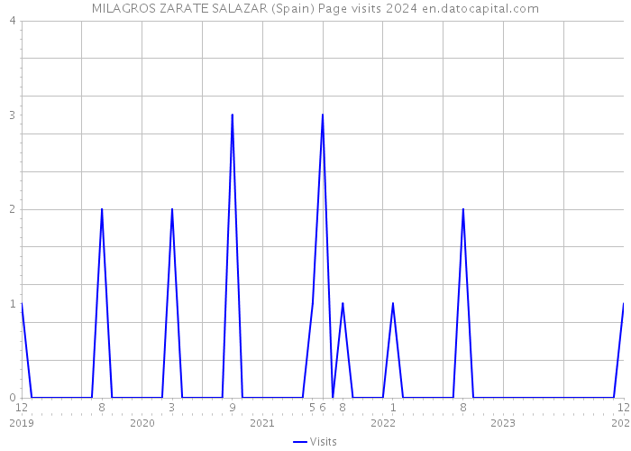 MILAGROS ZARATE SALAZAR (Spain) Page visits 2024 