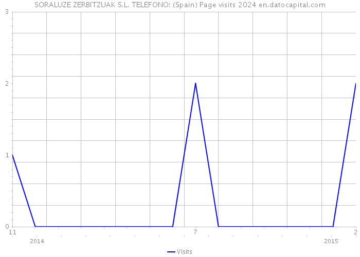 SORALUZE ZERBITZUAK S.L. TELEFONO: (Spain) Page visits 2024 