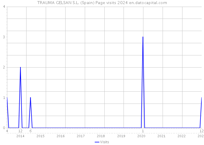 TRAUMA GELSAN S.L. (Spain) Page visits 2024 