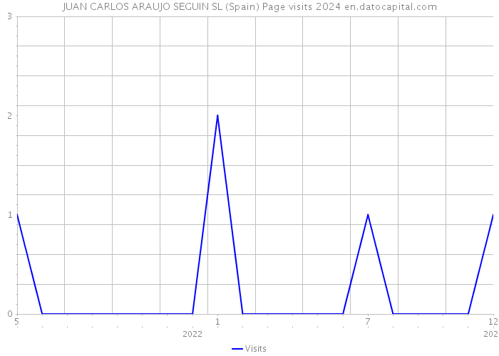 JUAN CARLOS ARAUJO SEGUIN SL (Spain) Page visits 2024 